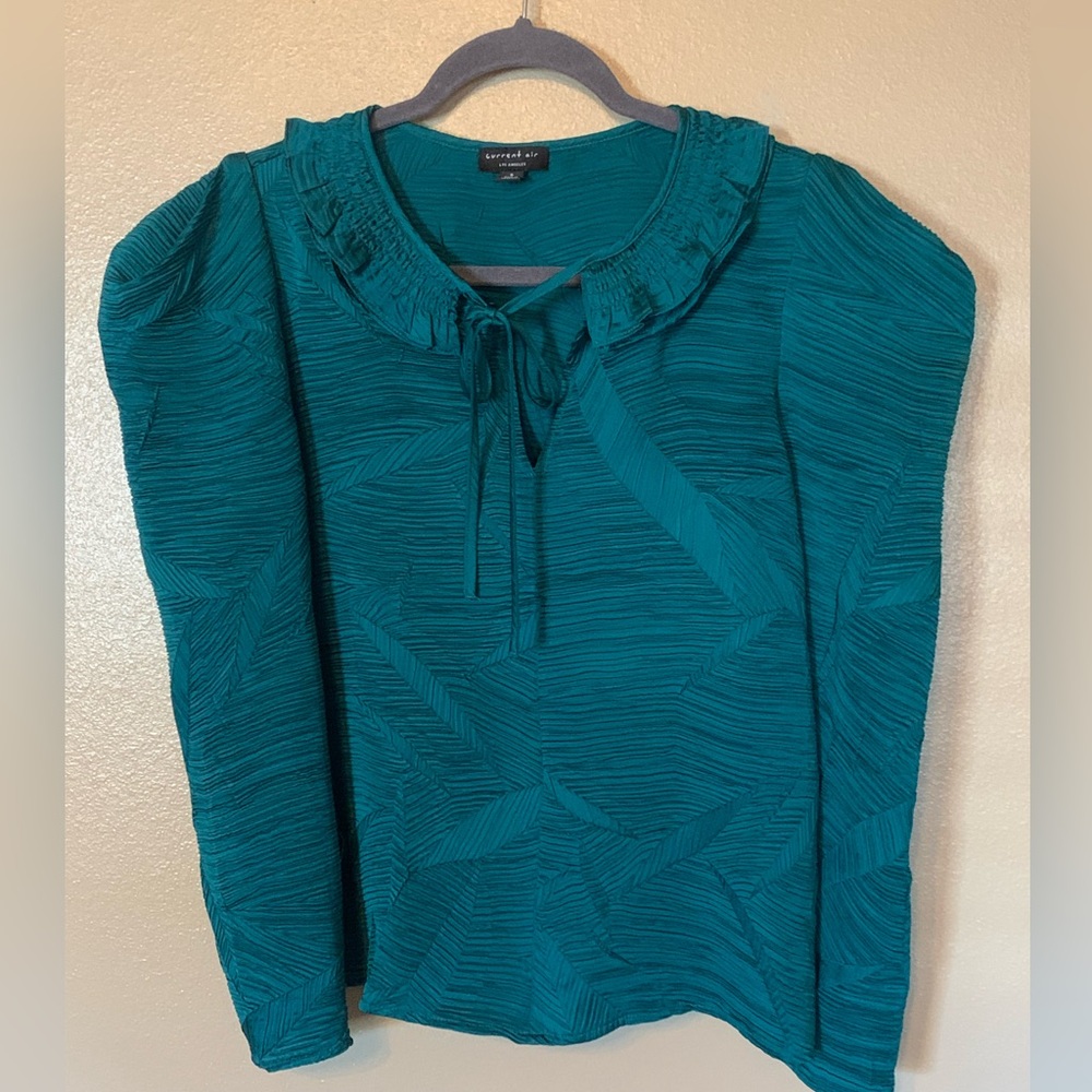 Current Air emerald green blouse size S